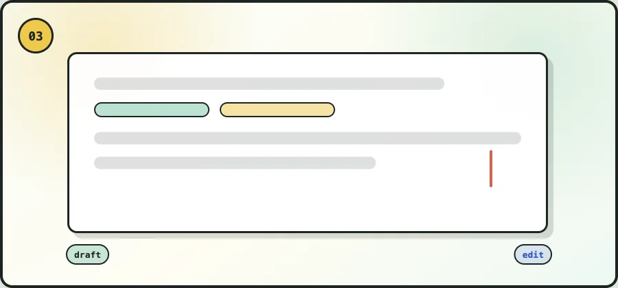 Generated prompt review step after analyzing the reference image